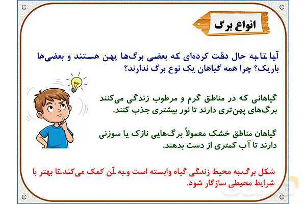 پاورپوینت علوم تجربی پایه ششم | درس 11: شگفتیهای برگ- پیش نمایش