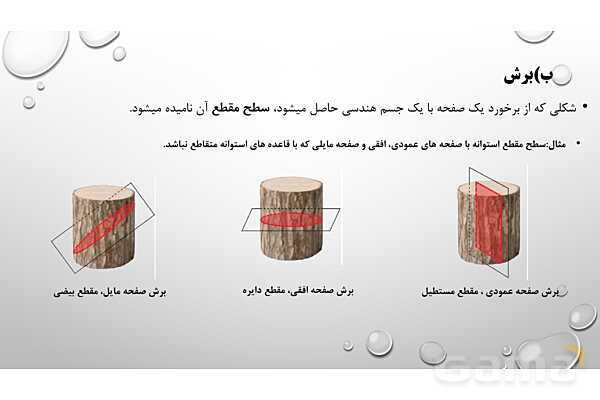پاورپوینت فصل ششم ریاضی 3 دوازدهم تجربی: هندسه- پیش نمایش
