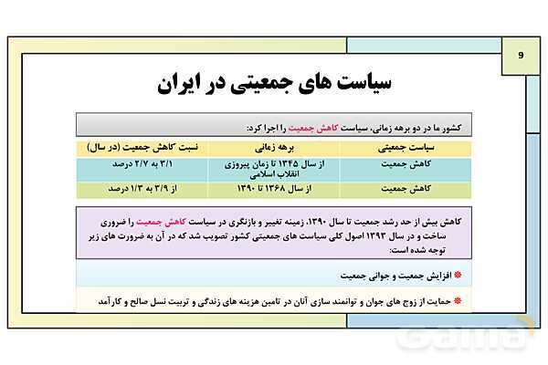 پاورپوینت تدریس درس 10: ابعاد جمعیتی و اقتصادی هویت ایران | کتاب درسی هویت اجتماعی پایه دوازدهم- پیش نمایش