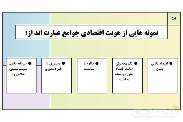 پاورپوینت تدریس درس 10: ابعاد جمعیتی و اقتصادی هویت ایران | کتاب درسی هویت اجتماعی پایه دوازدهم- پیش نمایش