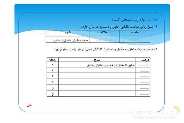 پاورپوینت آموزشی پودمان 4 درس حقوق و دستمزد پایه یازدهم- پیش نمایش