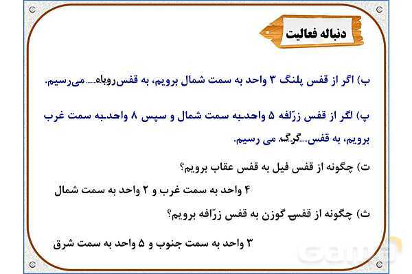 پاورپوینت ریاضی ششم دبستان | فصل 4: محورهای مختصات- پیش نمایش