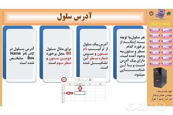 پاورپوینت پودمان 1: کار با نرم‌افزار صفحه گسترده | پیاده سازی سیستم های اطلاعاتی و طراحی وب رشته شبکه و نرم افزار- پیش نمایش