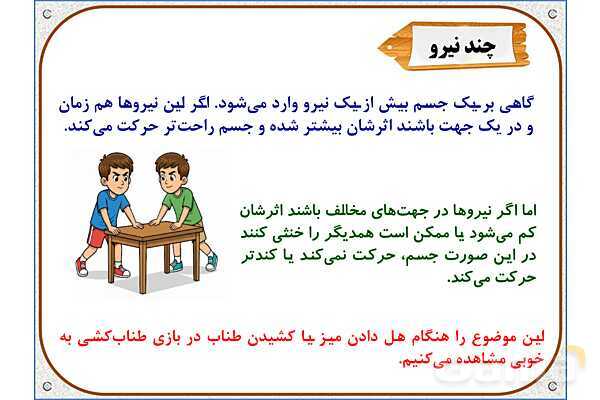 پاورپوینت علوم تجربی پایه ششم | درس 6: ورزش و نیرو (1)- پیش نمایش