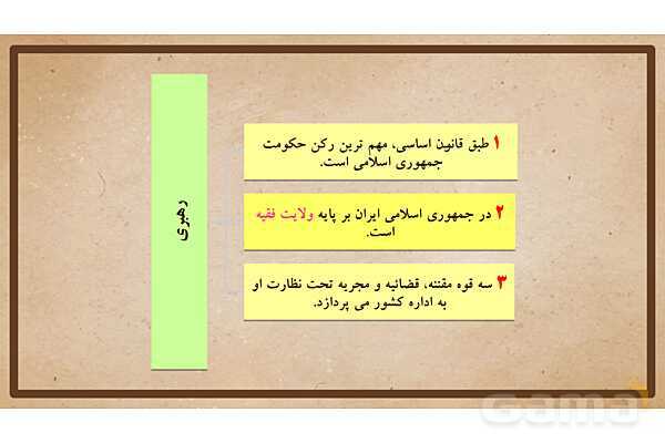 پاورپوینت آموزش درس 21 مطالعات اجتماعی نهم: نهاد حکومت- پیش نمایش