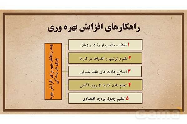 پاورپوینت آموزش درس 23 مطالعات اجتماعی نهم: بهرهوری چیست؟- پیش نمایش