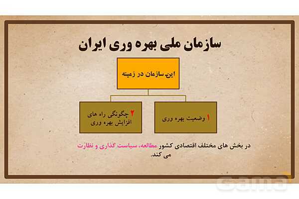 پاورپوینت آموزش درس 24 مطالعات اجتماعی نهم: اقتصاد و بهره‌وری- پیش نمایش