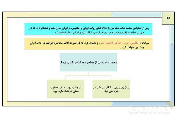 پاورپوینت درس 1: حکومت قاجار از آقا محمدخان تا محمد شاه | کتاب درسی تاریخ معاصر ایران- پیش نمایش