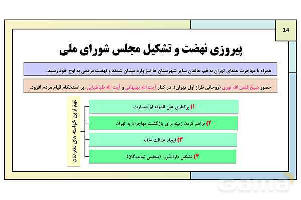 پاورپوینت درس 4: آغاز حرکت مردم علیه استبداد داخلی و استعمار خارجی | کتاب درسی تاریخ معاصر ایران- پیش نمایش