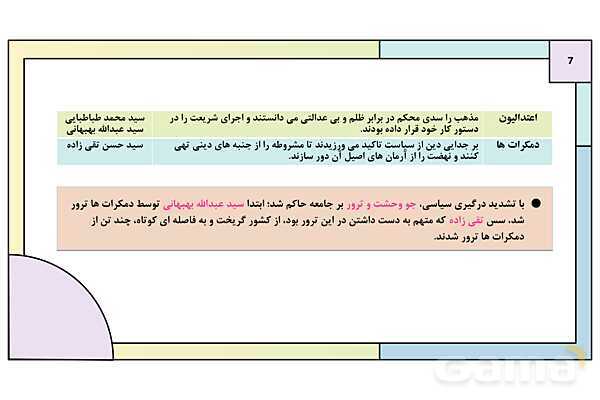 پاورپوینت درس 6: دوره دوم مشروطه | کتاب درسی تاریخ معاصر ایران- پیش نمایش