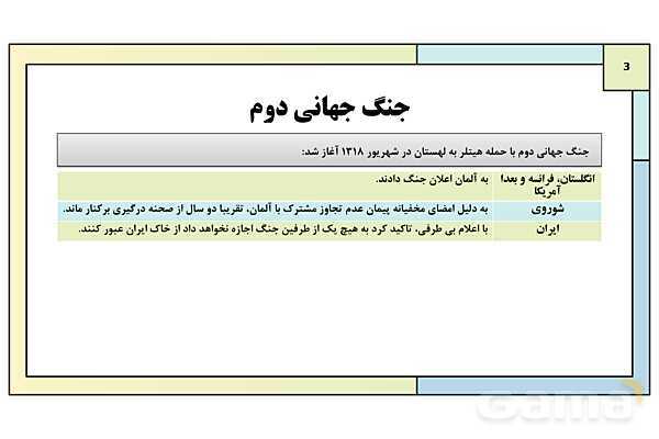 پاورپوینت درس 10: سقوط رضا شاه | کتاب درسی تاریخ معاصر ایران- پیش نمایش