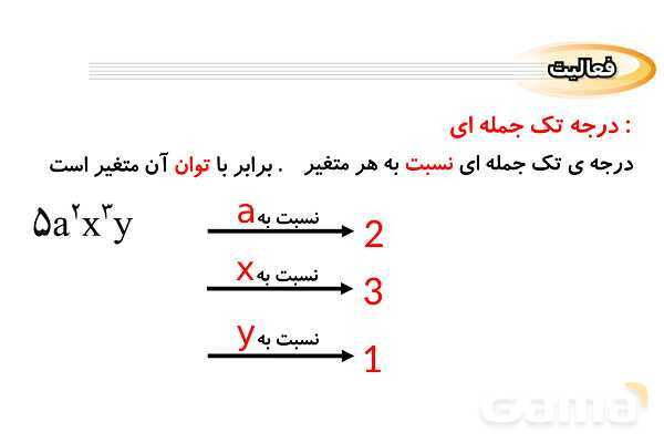 پاورپوینت فصل 5 ریاضی نهم (حل تمام فعالیت ها و کاردرکلاس ها)- پیش نمایش