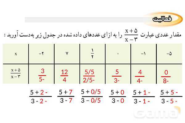 پاورپوینت فصل 7 ریاضی نهم (حل تمام فعالیت ها و کاردرکلاس ها)- پیش نمایش