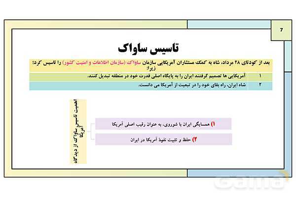 پاورپوینت درس 15: ربع قرن سیطره آمریکا بر ایران | کتاب درسی تاریخ معاصر ایران- پیش نمایش