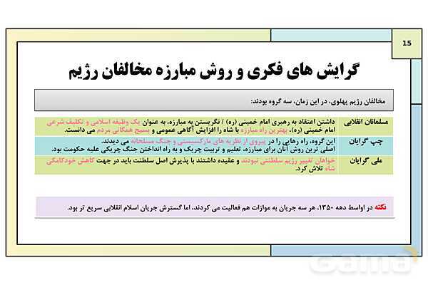 پاورپوینت درس 19: تحولات ایران پس از تبعید امام خمینی | کتاب درسی تاریخ معاصر ایران- پیش نمایش
