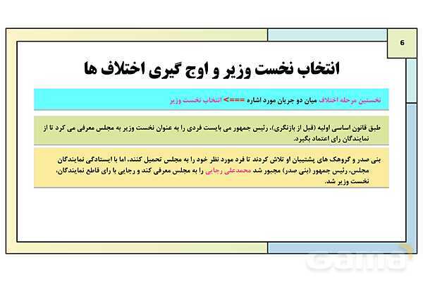 پاورپوینت درس 23: اولین دوره ریاست جمهوری | کتاب درسی تاریخ معاصر ایران- پیش نمایش
