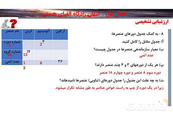 پاورپوینت صفحه 13 تا 15 شیمی دهم- پیش نمایش