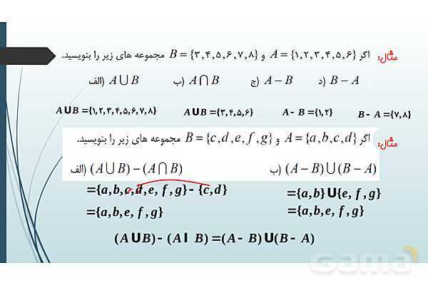 پاورپوینت جامع فصل اول ریاضی 1 دهم: مجموعه، الگو و دنباله- پیش نمایش
