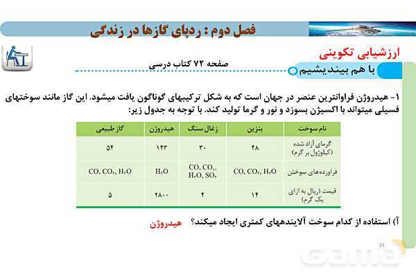 پاورپوینت صفحه 70 تا 73 شیمی دهم- پیش نمایش