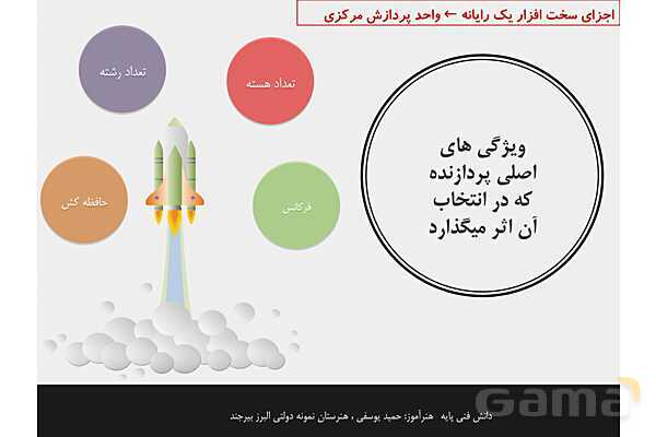 پاورپوینت پودمان 1 دانش فنی پایه رشته شبکه و نرم افزار | مفاهیم پایه سخت افزار و نرم افزار- پیش نمایش
