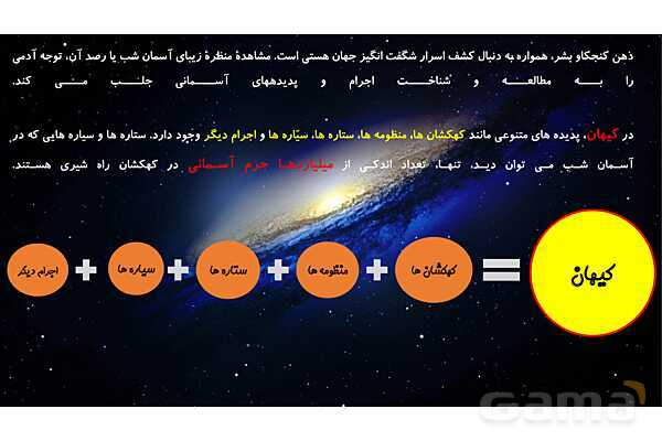 پاورپوینت فصل اول زمین شناسی یازدهم؛ آفرینش کیهان و تکوین زمین- پیش نمایش