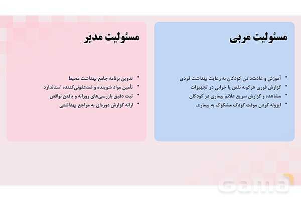 پاورپوینت پودمان 1: بهداشت فضای باز مهد کودک | درس کنترل بهداشت و ایمنی محیط مراکز پیش از دبستان- پیش نمایش