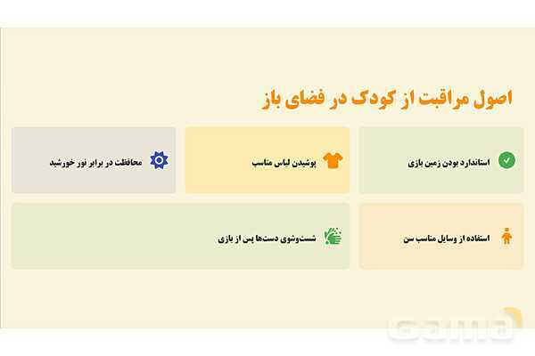 پاورپوینت پودمان 1: وسایل بازی در فضای باز | درس کنترل بهداشت و ایمنی محیط مراکز پیش از دبستان- پیش نمایش