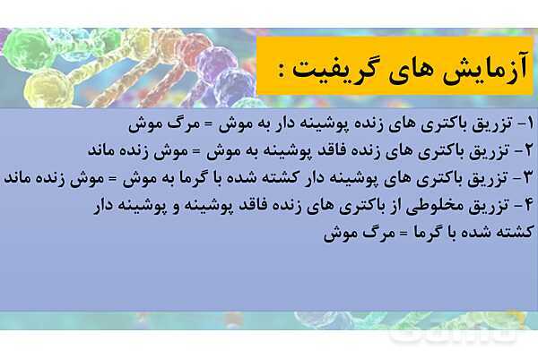 پاورپوینت خلاصه فصل 1 زیست شناسی دوازدهم؛ مولکول های اطلاعاتی- پیش نمایش