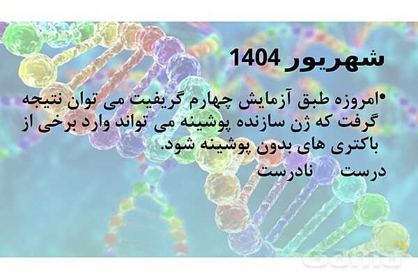 پاورپوینت خلاصه فصل 1 زیست شناسی دوازدهم؛ مولکول های اطلاعاتی- پیش نمایش