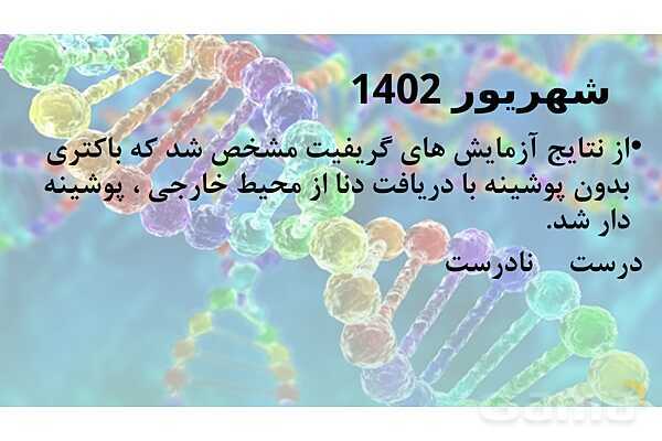 پاورپوینت خلاصه فصل 1 زیست شناسی دوازدهم؛ مولکول های اطلاعاتی- پیش نمایش