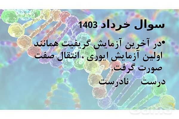 پاورپوینت خلاصه فصل 1 زیست شناسی دوازدهم؛ مولکول های اطلاعاتی- پیش نمایش