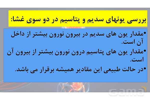 پاورپوینت خلاصه فصل 1 زیست یازدهم؛ تنظیم عصبی- پیش نمایش