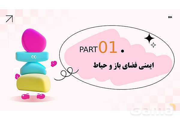 پاورپوینت پودمان 2: ایمنی حیاط و تجهیزات مهد کودک | درس کنترل بهداشت و ایمنی محیط مراکز پیش از دبستان- پیش نمایش