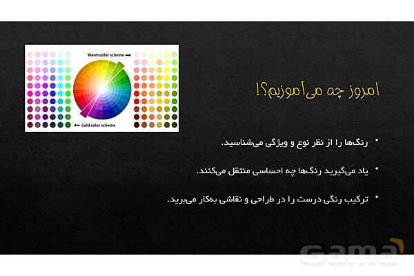 پاورپوینت آموزشی رنگ در هنرهای تجسمی ویژه دوره متوسطه اول- پیش نمایش