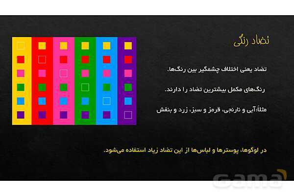 پاورپوینت آموزشی رنگ در هنرهای تجسمی ویژه دوره متوسطه اول- پیش نمایش