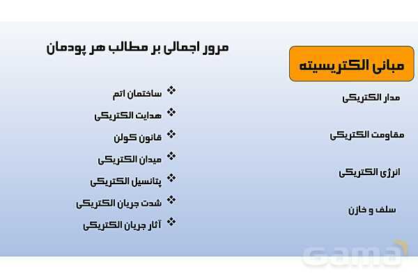 پاورپوینت پودمان 1: مبانی الکتریسیته | دانش فنی پایه رشته الکتروتکنیک- پیش نمایش