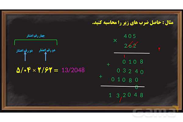پاورپوینت ضرب و تقسیم اعداد اعشاری ریاضی پایه ششم- پیش نمایش