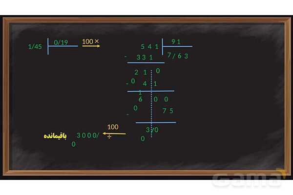 پاورپوینت تقسیم یک عدد بر عدد اعشاری ریاضی پایه ششم- پیش نمایش