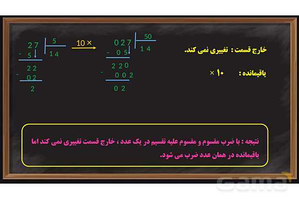 پاورپوینت تقسیم یک عدد بر عدد اعشاری ریاضی پایه ششم- پیش نمایش