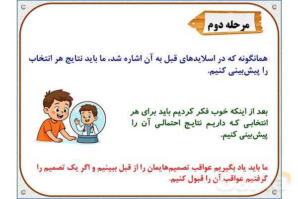 پاورپوینت مطالعات ششم | درس 4: چگونه تصمیم بگیریم؟- پیش نمایش