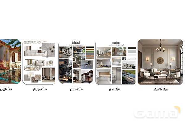 پاورپوینت معرفی سبک‌های معماری داخلی - پیش نمایش