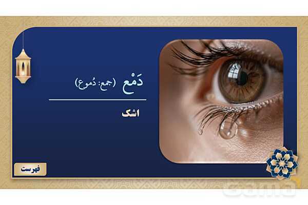 پاورپوینت درس پنجم عربی پایه هشتم چاپ 1404- پیش نمایش