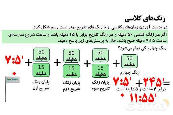 جمع و تفریق کسرها، مجهول یابی و اعداد مرکب- پیش نمایش