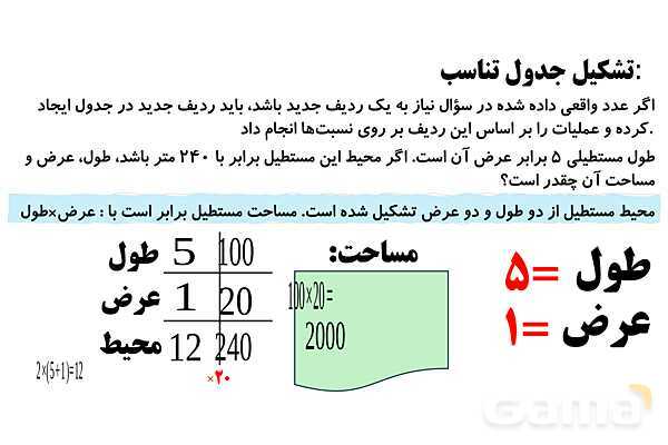 تشکیل جدول تناسب، حل جدول های تناسب پیچیده- پیش نمایش