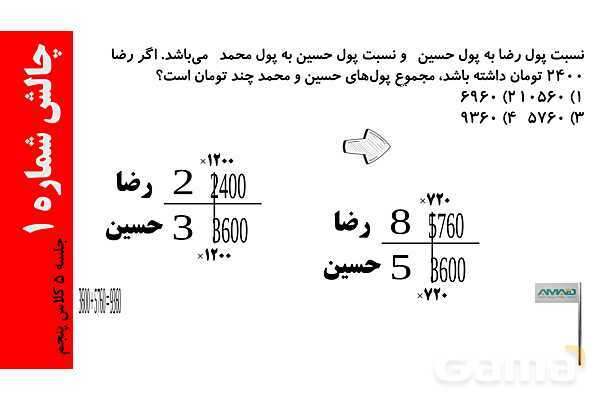 تشکیل جدول تناسب، حل جدول های تناسب پیچیده- پیش نمایش