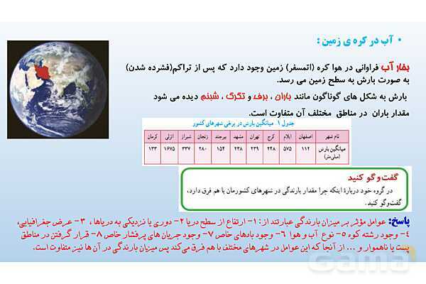 پاورپوینت فصل 6 علوم تجربی هفتم - سفر آب روی زمین- پیش نمایش