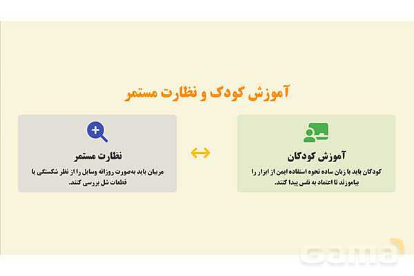 پاورپوینت پودمان 4: ویژگی‌های فنی و اجرایی ابزار آموزشی ایمن و مؤثر | درس کنترل بهداشت و ایمنی محیط مراکز پیش از دبستان- پیش نمایش