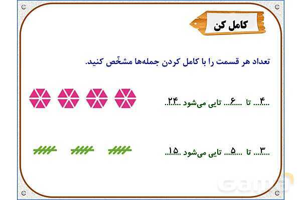 پاورپوینت ریاضی دوم دبستان | فصل 8: نمودار ستونی- پیش نمایش