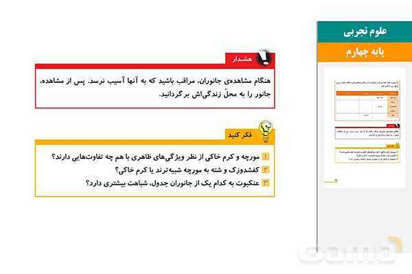 پاورپوینت درس 11 علوم چهارم: بی مهره ها- پیش نمایش