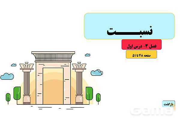 پاورپوینت آماده فصل 3 ریاضی پایه‌ی پنجم- پیش نمایش